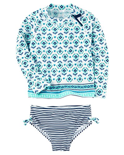 Carter's Floral Rashguard Set (12 Months, Turquoise)