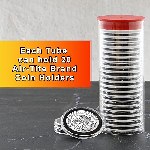 Soporte para monedas 37mm con tubo almacenamiento miniatura 2