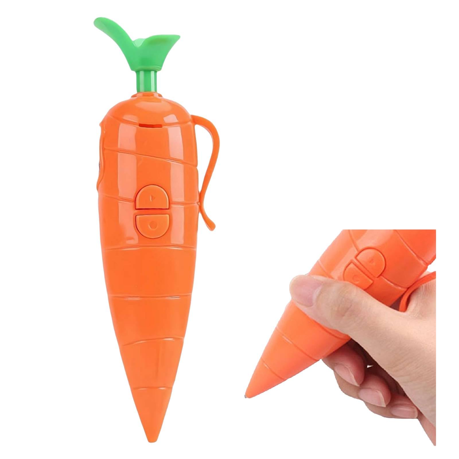 Carrot Recorder Pen, 60-second Voice RecorderPen With Playback & Audio for Ki-ds, Cute Carrot-shaped Smooth-writing Ballpoint Pen, Fun & Creative Recording Gifts for Reading Lovers, Teachers (1pcs)