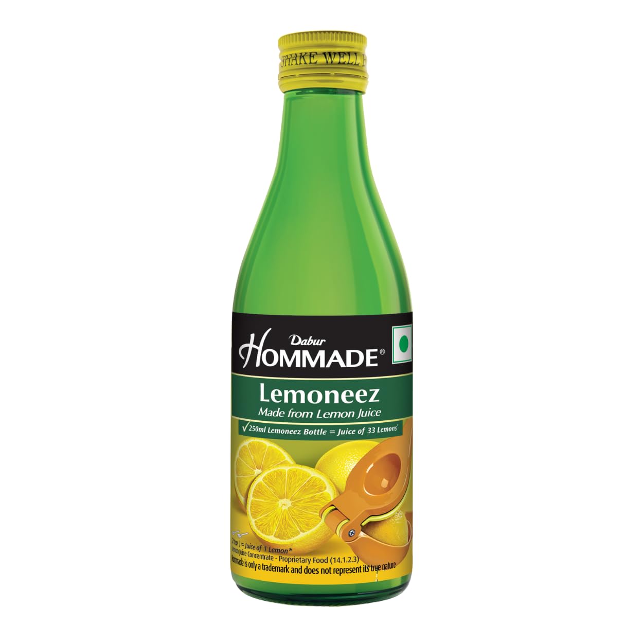 Dabur Hommade Lemoneez: Contains the Juice of 33 Lemons | No Cutting, No Squeezing | Consistent Tangy Taste | Quick, Easy...