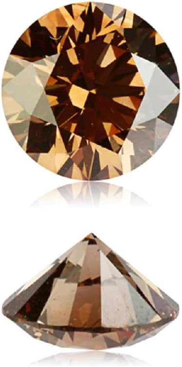 1.01 Cts of 6.45x6.43x3.95 mm GIA Certified VS1 Clarity Round Brilliant Cut (1 pc) Loose Un-Treated Natural Fancy Dark Orangy Brown Diamond