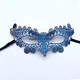 Masquerade Masks for Women - Mardi Gras & Venetian Dress Masks Lace Peacock Blue