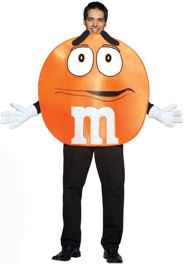 Adult Poncho Orange M & M's Costume