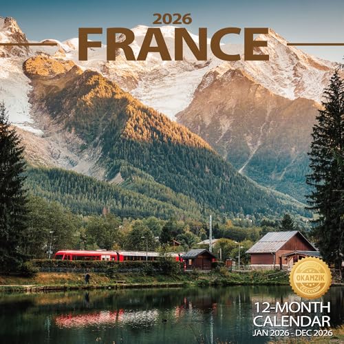 Wall Calendar 2026 Planner Calendar - France Hangable Monthly Wall Calendar with Large Blocks for Organizing & Planning, Academic Schedule, Home, Office & family, Thick & Sturdy Paper (12x24 Open)