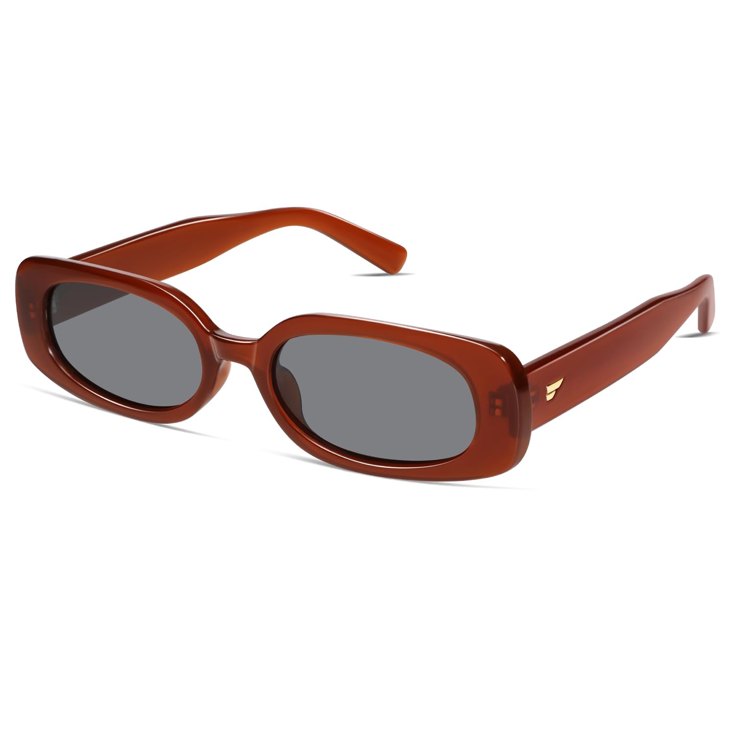 VANLINKER Retro Rectangle Polarized Sunglasses for Women Trendy Small 90s Style Vintage Narrow Rectangular Frame VL9848