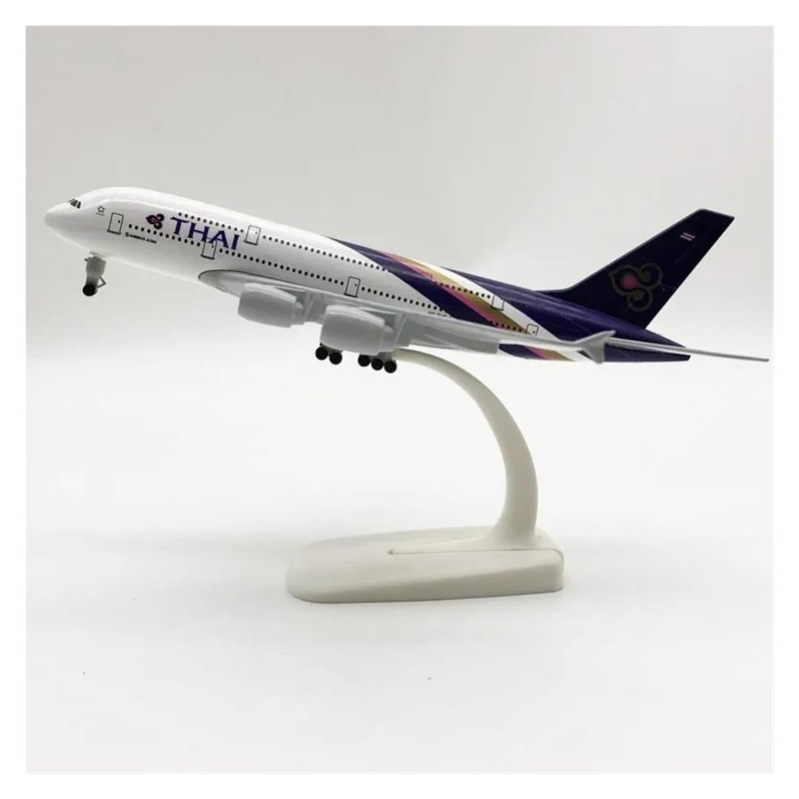 Dekorierte Flugzeugmodelle 20 cm for Thailand AIR Thai 380 A380 Airways Flugzeugmodell Druckgusslegierung Flugzeugmodell Party Geschenke