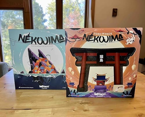 Nekojima: Torii Expansion Pack | Create a Japanese Power Grid Around The Sacred Torii Gateway | Increased Complexity to Nekojima | Stacking & Weaving Dexterity Game | Ages 7+ | 1-5 Players | 15 Min by Hachette Boardgames - Used condition - Image 6