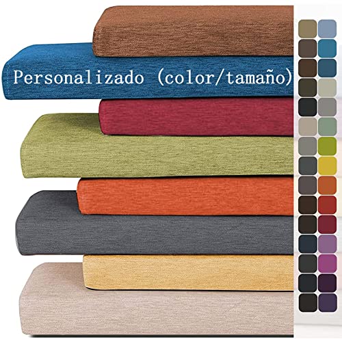 Cojines Banco Tamaño Personalizado, Cojín De Asiento De Espuma, Cojín De Banco Cojín Asiento De Silla Larga, Cojín Para Muebles De Interior/exterior Para Jardín, Terraza, Pasillo, Columpio 2/3/4 Cover