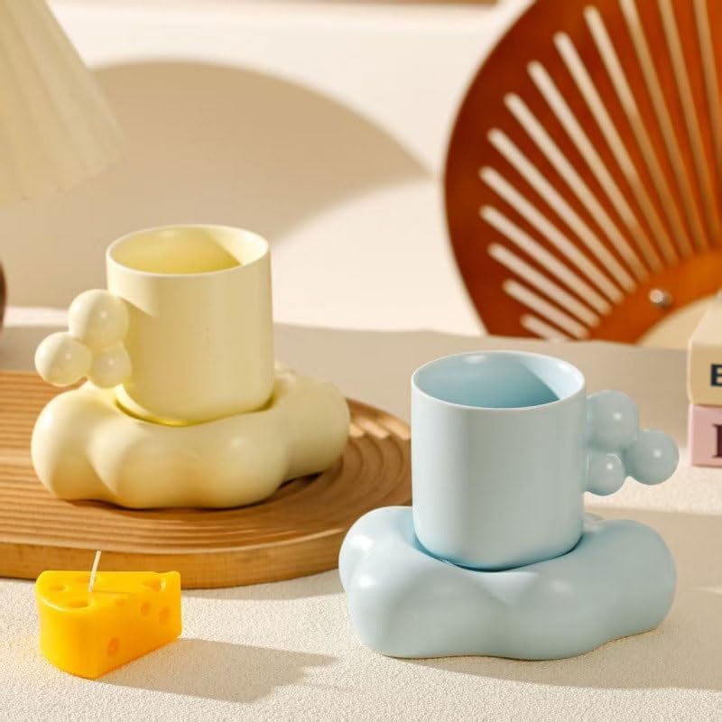 Colourful Cloud-patterned Ceramic Set Water Cup Afternoon Tea Office Coffee Cups