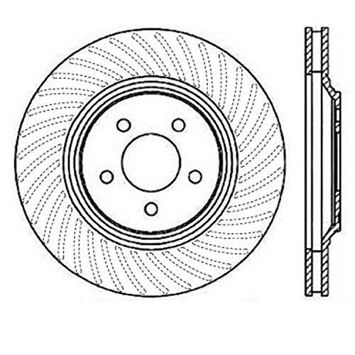 Image of StopTech 126.61045SR Sport Slotted Brake Rotor; Front Right