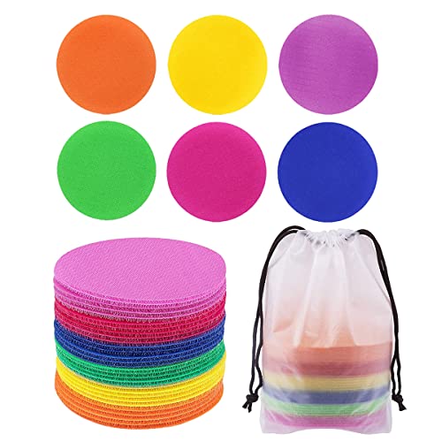30pcs Carpet Marker Spot Reusable Sit Dots Floor Circles Carpet Markers Stickers Kids Teacher Supplies for Preshool Classroom Kindergarten