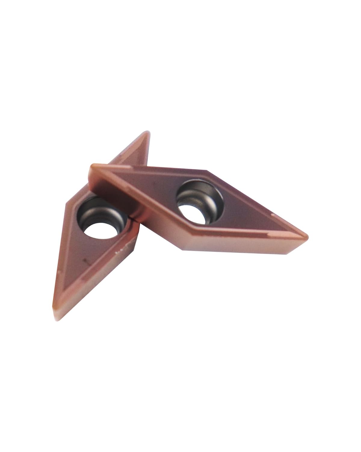 Carbide Turning Inserts VCMT221 VCMT110304-PM, Upgraded CVD Coated Indexable Turning Inserts for Steel Cutting, Negative Chip-Breaker CNC Inserts, 1/4" Inscribed Circle, 10Pcs