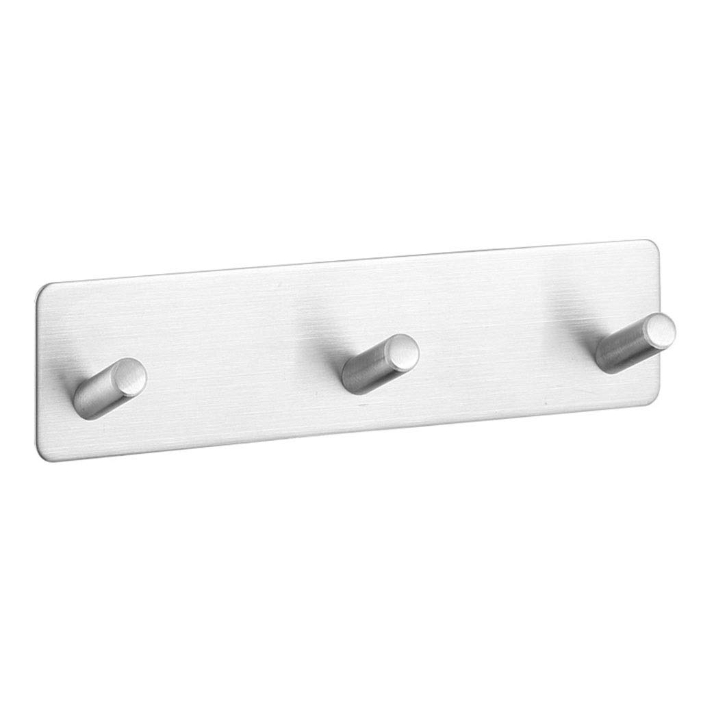 DXTFDHB Self Adhesive Hooks, Stainless Steel Towel Hooks, Heavy Duty Hook, for Robe, Coat, Towel, Keys, Bags-3 Hooks