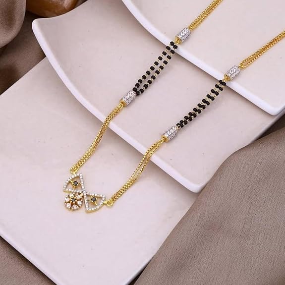 Image of 1 Gram Gold Plated Mangalsutra for Women Stylish Gift for Wife Daily Wear