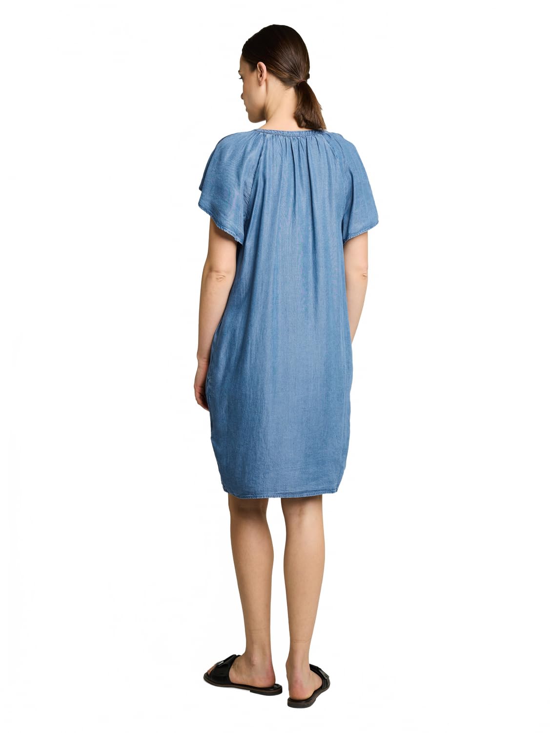 Tom Tailor Damen 1051249 Loose Fit Kleid mit Quasten