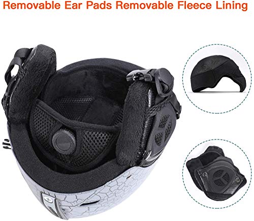 image for Joncom Ski Helmet Snowboard Helmet - Adjustable Venting Goggles Compat