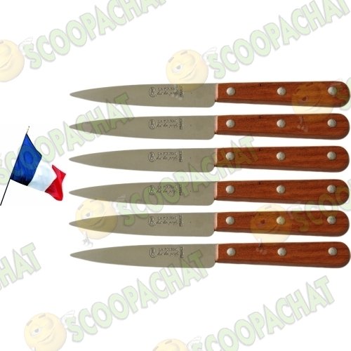 Lot 6 couteaux à steaks La fourmi fabrication Thiers