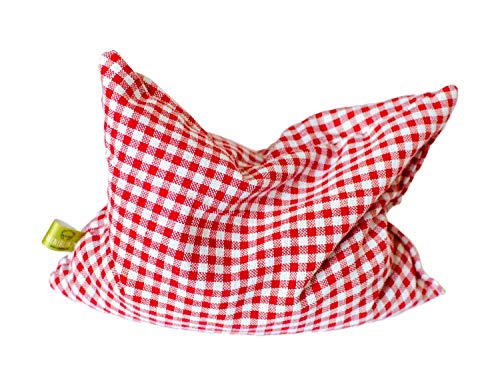 Miniblings Herbal Herb Pillow Cushion Health 24X19cm Checkered Squares White Red