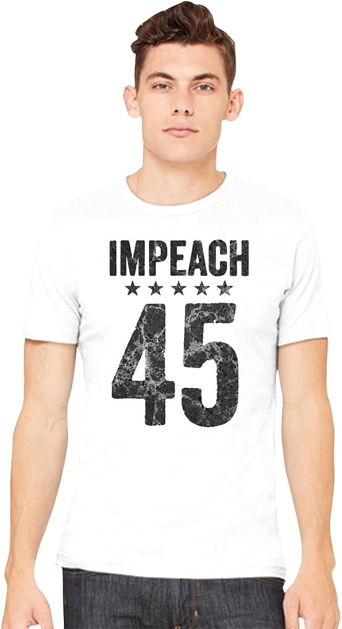 Impeach 45 Anti Men's T-Shirt Black : Amazon.co.uk: Clothing