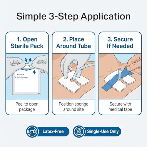 McKesson Split Sponges, 6-Ply Sterile, 4 x 4 in, 50 ct - image 7
