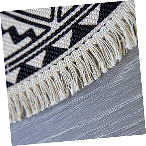 Alfombra del piso ronda con estampado de mandala bohemio 5