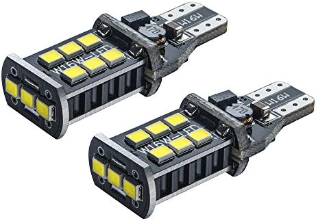 Rayhoo 800 lumens Extremely Bright 921 912 LED Backup Light Bulbs Canbus Error Free T15 906 W16W socket 15pcs 2835PX Chipsets, Only For Backup Reverse Lights, Xenon White 6000K, 2pcs