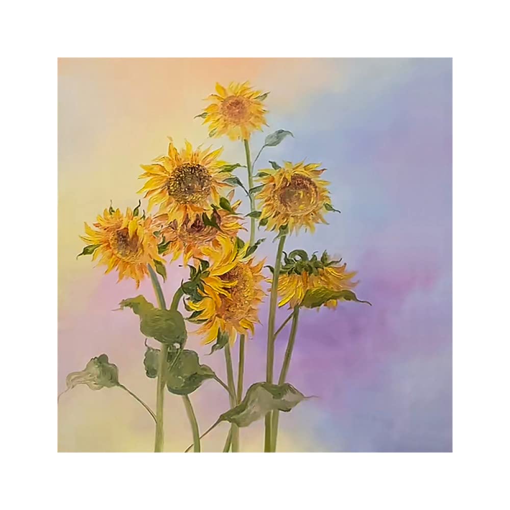 Peinture tournesol à l'huile : une décoration fleur guérison pour apaiser votre esprit