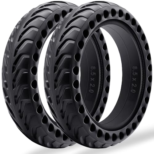 BABEJIA 2 Pièces Pneu 8,5x2,0 (50/75-6.1) Trottinette Électrique, Pneu Plein Tubeless, Compatible avec Wispeed T855, Xiaomi M365/Pro 2/3/3 Lite