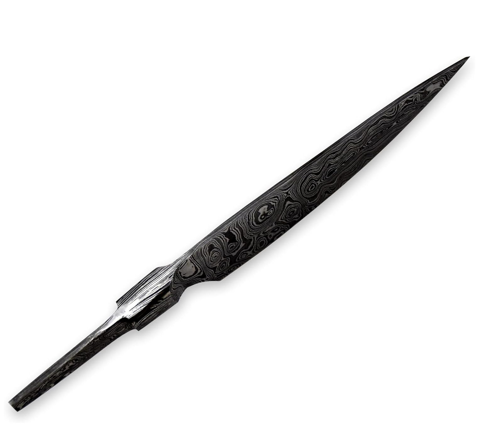 Custom Hand Forged Damascus Steel Blank Blade Chef Kitchen Knife, Forged Bolster, Woodworking Project Kit, Damascus Billet Bar Handmade Knife Making Supply (FBB-C) — Amazon image 7
