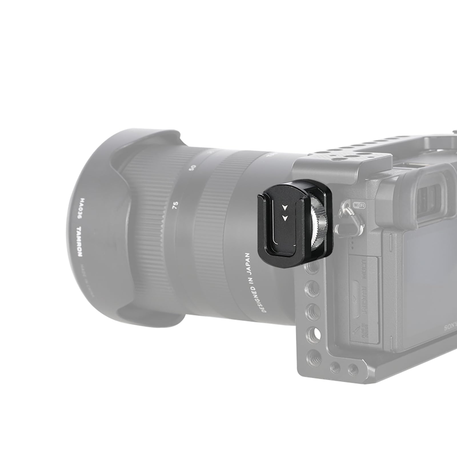 NICEYRIG Cold Shoe Adapter for 1/4’’-20 Thread, Thumbscrew Easy Mounting Cold Shoe Base for Microphone Flash LED Video Light - 499