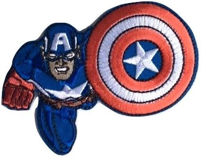 Panini Tessuti Applique Iron On Patch Spiderman Iron Man Captain America Avengers Marvel Comics Superheroes Capitan America Scudo