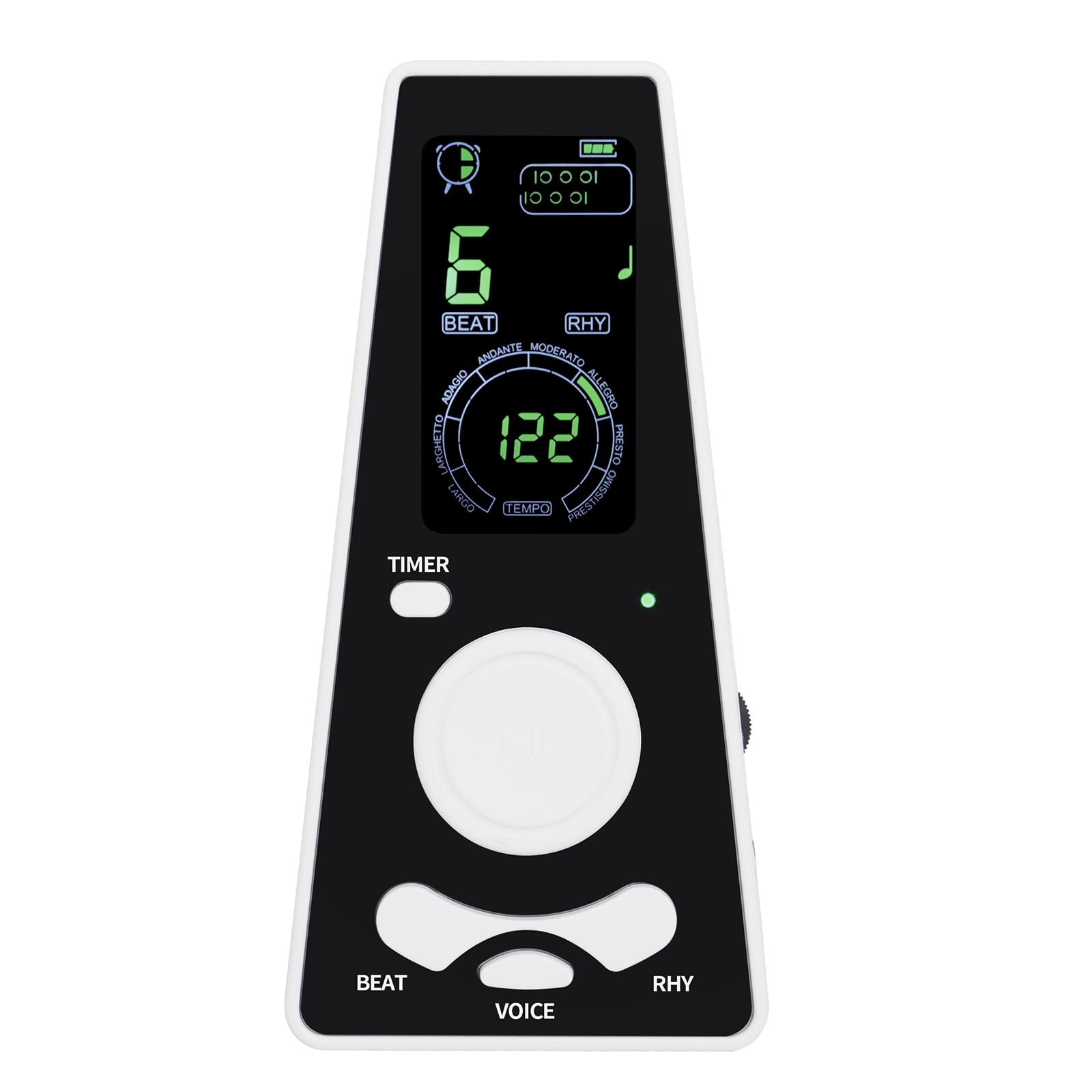 Metronomo Digitale con Cavo USB Portatile Metronomo Elettronico Leggero Strumento per Casa, Nero