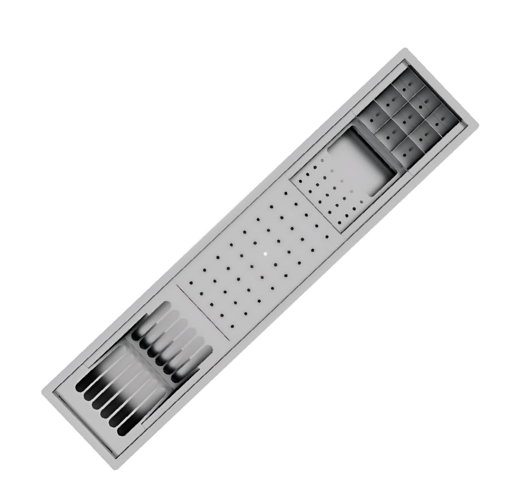 Genérico CALHA ÚMIDA - Escurridor para Platos 4 modulos Kitchen
