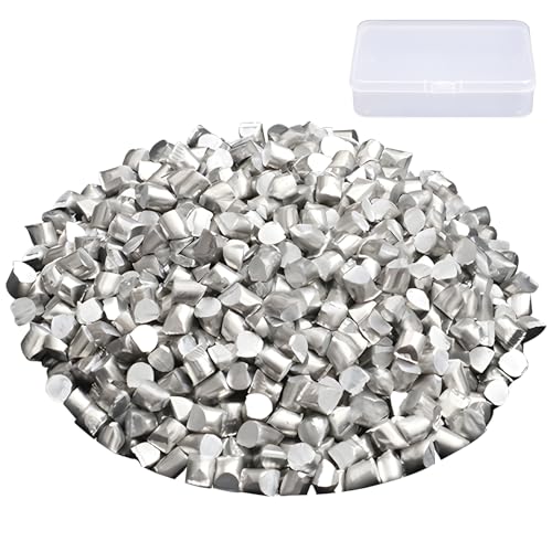 1.1Pound High Purity 99.6% Raw Aluminum Pellets,Aluminum Ingot for Metal Casting,Metal...