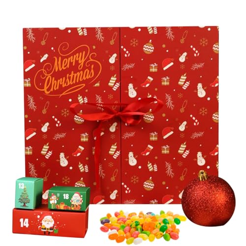 Calendrier de l'Avent vide 24 cases boîte de Noël pour chocolat