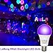 LEMENG LED Black Lights Bulb 9W Blacklight A19(75Watt Equivalent), E26 Medium Base 120V, UVA Level 395-400nm, Glow in The Dark for Blacklights Party, Body Paint, Fluorescent Poster- 3 Pack