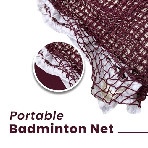 Image of Nylon Badminton Net for Indoor and Outdoor Matches, Practice & Training