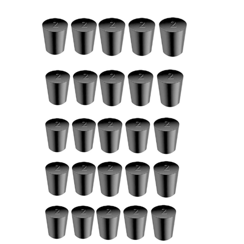 30Pcs Solid Rubber Stoppers 000# - 8# Tapered Lab Bungs Solid Rubber Stoppers 11 Assorted Sizes — Amazon image 8