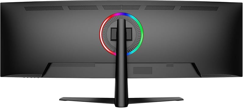 CRUA 45 DQHD 240Hz Ultrawide Curved Gaming Monitor, 1500R, FreeSync, Black