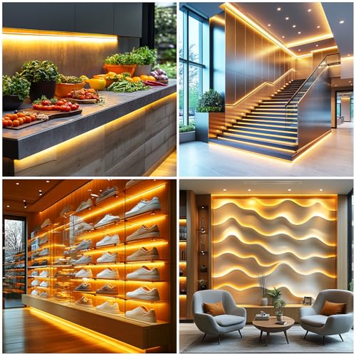 Image of LED Strip Lights 24V COB Warm 3000K 16.4ft /5M (No Power Supply)