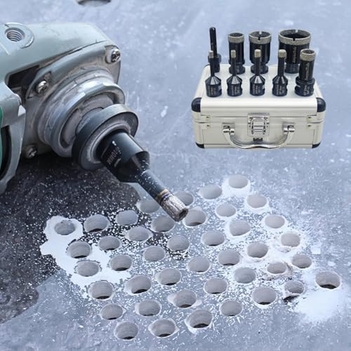 Set de 9 brocas de diamante para azulejo y adaptadores miniatura 4