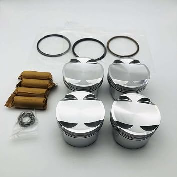 Forged Piston 4G63 Compatible with EVO CR 91 Compression Ratio 86mm 87mm Bore Size 22mm Wrist Pin87mm