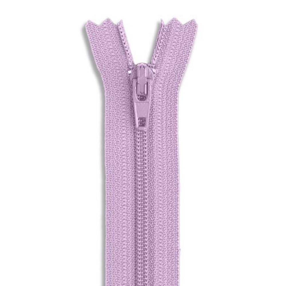 Lavender 9 Inch Nylon Coil Zipper, Closed-End Replacement Zippers Non Separating for Pants Skirts Dresses Bags Upholstery