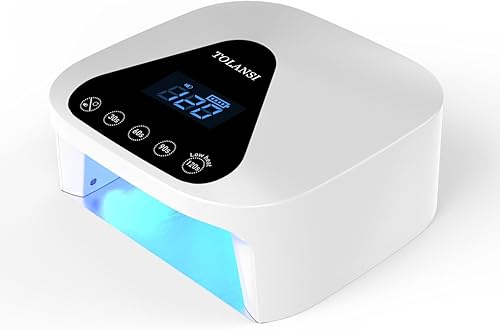 TOLANSI Secador de uñas inalámbrico LED luz para uñas de gel flash recargable UV LED lámpara de curado DIY arte de uñas