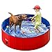 Fuloon Piscina per Cani, Piscina per Bambini,Vasca da Bagno per Cani Gatti Piccoli e Medi,Bagno per Cani Antiscivolo in PVC Pieghevole,Bordo Stabile per Bambini/Animali Domestici