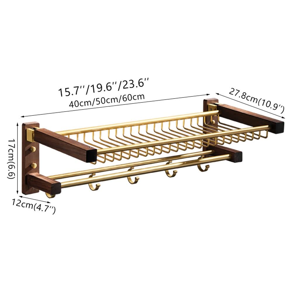 Toallero Toalleros Toalla de toalla móvil plegable con gancho de nuez de nuez de toalla de madera Espacio de aluminio Cepillado Cepillado Toalla Toallero Estante de almacenamiento Toalleros De Baño(Si