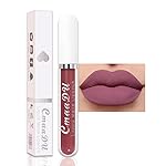 evpct 1Pcs Deep Mauve Liquid Matte Lipstick Lipgloss Set for Women, labiales mate 24 horas originales matte larga duracion 24 Hour Lipstick Lip Stains Long Lasting Waterproof 24, 08