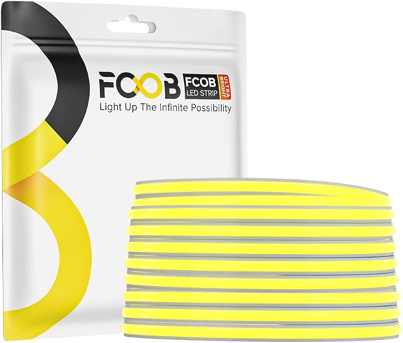 FCOB COB LED szalag 5m meleg fehér 3000K 480LED/m dimmelhető dekorációs világítás