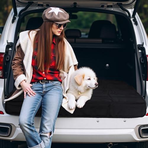 Zocipro Auto Ladekantenschutz Kofferraum 96 x 64cm, Universeller Faltbarer Stoßstangenschutz Hund Kofferraumschutz für Autos, SUVs und Vans, Verhindert Kratzer Durch Hunde und Schwere Gegenstände