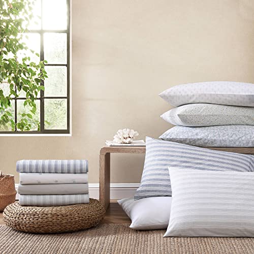Image of Tommy Bahama - King Size Sheet Set, 100% Cotton Percale Bedding with a Crisp & Cool Feel, Bed Sheets with Matching Fitted Sheet & Pillowcases (Cool Zone Sage)